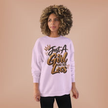 Load image into Gallery viewer, Just A Girl and Her Locs Unisex EcoSmart® Crewneck Sweatshirt
