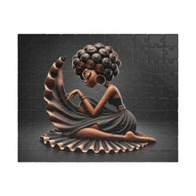 Load image into Gallery viewer, Quiet Elegance – Afrocentric Black Woman Art Jigsaw Puzzle (110, 252, 520, 1014-piece)
