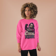 Load image into Gallery viewer, Cereal Killer Halloween Sweatshirt | Masked Horror Graphic Unisex EcoSmart® Crewneck Sweatshirt
