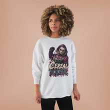 Load image into Gallery viewer, Cereal Killer Halloween Sweatshirt | Masked Horror Graphic Unisex EcoSmart® Crewneck Sweatshirt
