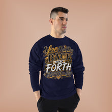 Load image into Gallery viewer, Back &amp; Forth Bling Sweatshirt – “I Love Both Places” Statement Unisex EcoSmart® Crewneck Sweatshirt
