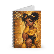 Load image into Gallery viewer, Golden Luxe Cry Baby Notes Spiral Notebook - Ruled Line
