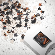 Load image into Gallery viewer, Sculpted in Gold – Afrocentric Bronze Art Puzzle (110, 252, 520, 1014-piece)
