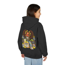 Load image into Gallery viewer, Young Boss Energy Lemonade CEO | Girls Inspirational Graphic Youth Heavy Blend Hooded Sweatshirt

