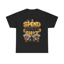 Load image into Gallery viewer, Spend Dat Sh*t Money Graphic Tee | Gold &amp; Black Cash Money Unisex Heavy Cotton Tee
