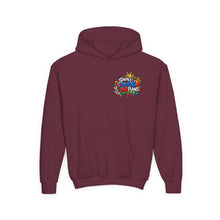 Load image into Gallery viewer, Small Dude Big Plans Boys Basketball Hoodie | Motivational Kids Graphic Youth Heavy Blend Hooded Sweatshirt
