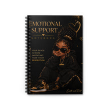 Load image into Gallery viewer, Peace Over Perception Emotional Support Spiral Notebook - Ruled Line
