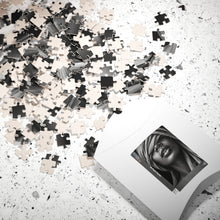 Load image into Gallery viewer, Silver Silence – Black &amp; White Metallic Art Puzzle (110, 252, 520, 1014-piece)
