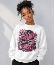 Load image into Gallery viewer, No Cap, Just a Cap &amp; Gown | Class of 2027 Unisex EcoSmart® Crewneck Sweatshirt
