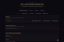 Load image into Gallery viewer, Curio and Bone Generator
