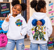 Load image into Gallery viewer, Good Vibes Youth Heavy Blend Hooded Sweatshirt
