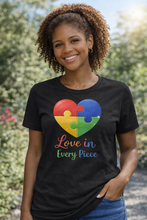Load image into Gallery viewer, Love In Every Piece Autism Awareness T-Shirt
