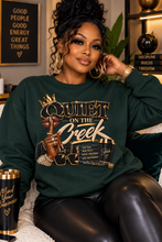 Load image into Gallery viewer, Quiet on the Creek | Less Talk More Peace Luxury Streetwear Graphic Unisex EcoSmart® Crewneck Sweatshirt
