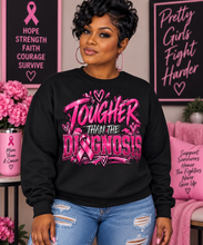 Load image into Gallery viewer, Tougher Than the Diagnosis Breast Cancer Awareness Unisex EcoSmart® Crewneck Sweatshirt
