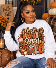 Load image into Gallery viewer, My Favorite Outfit Is Fall Unisex EcoSmart® Crewneck Sweatshirt
