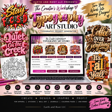 Load image into Gallery viewer, The Creator’s Workshop: Typography Art Studio | Typography Prompt Generator
